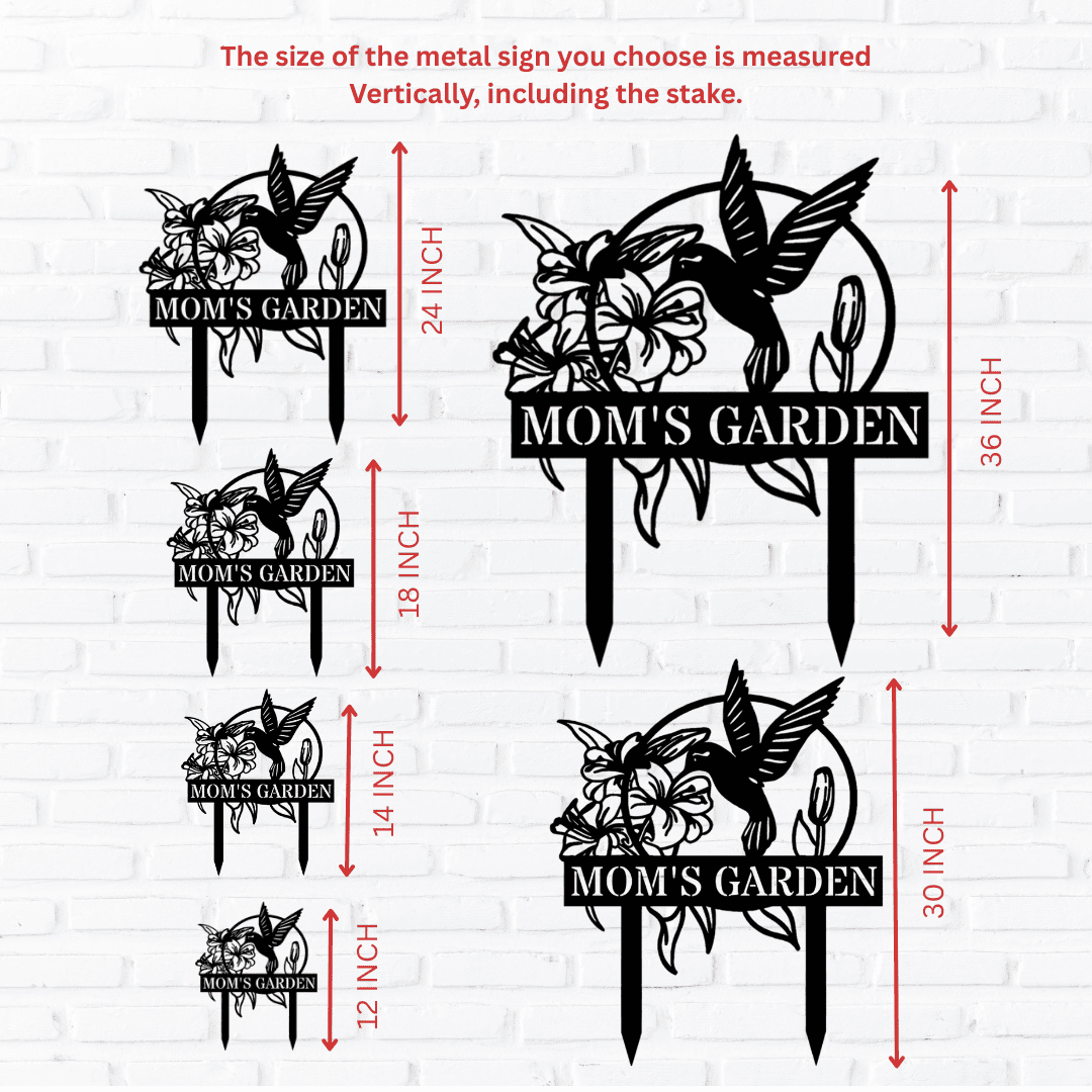 Personalized Garden Metal Stake