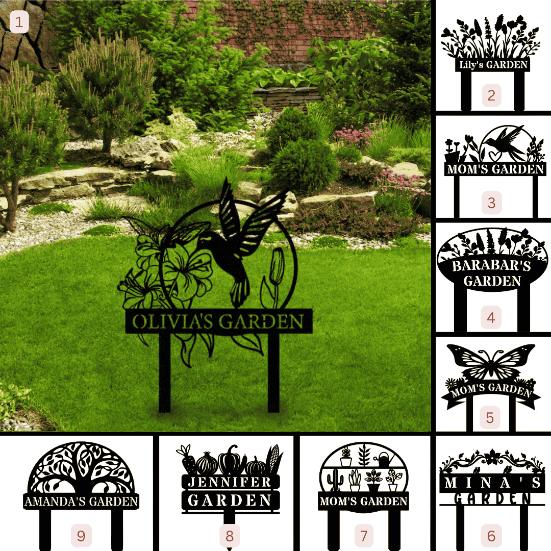 Personalized Garden Metal Stake