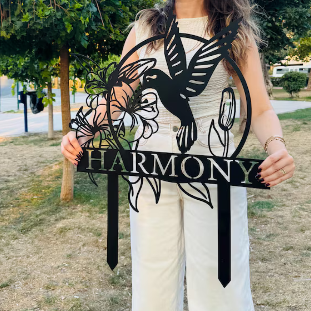 Personalized Garden Metal Stake