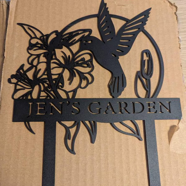 Personalized Garden Metal Stake